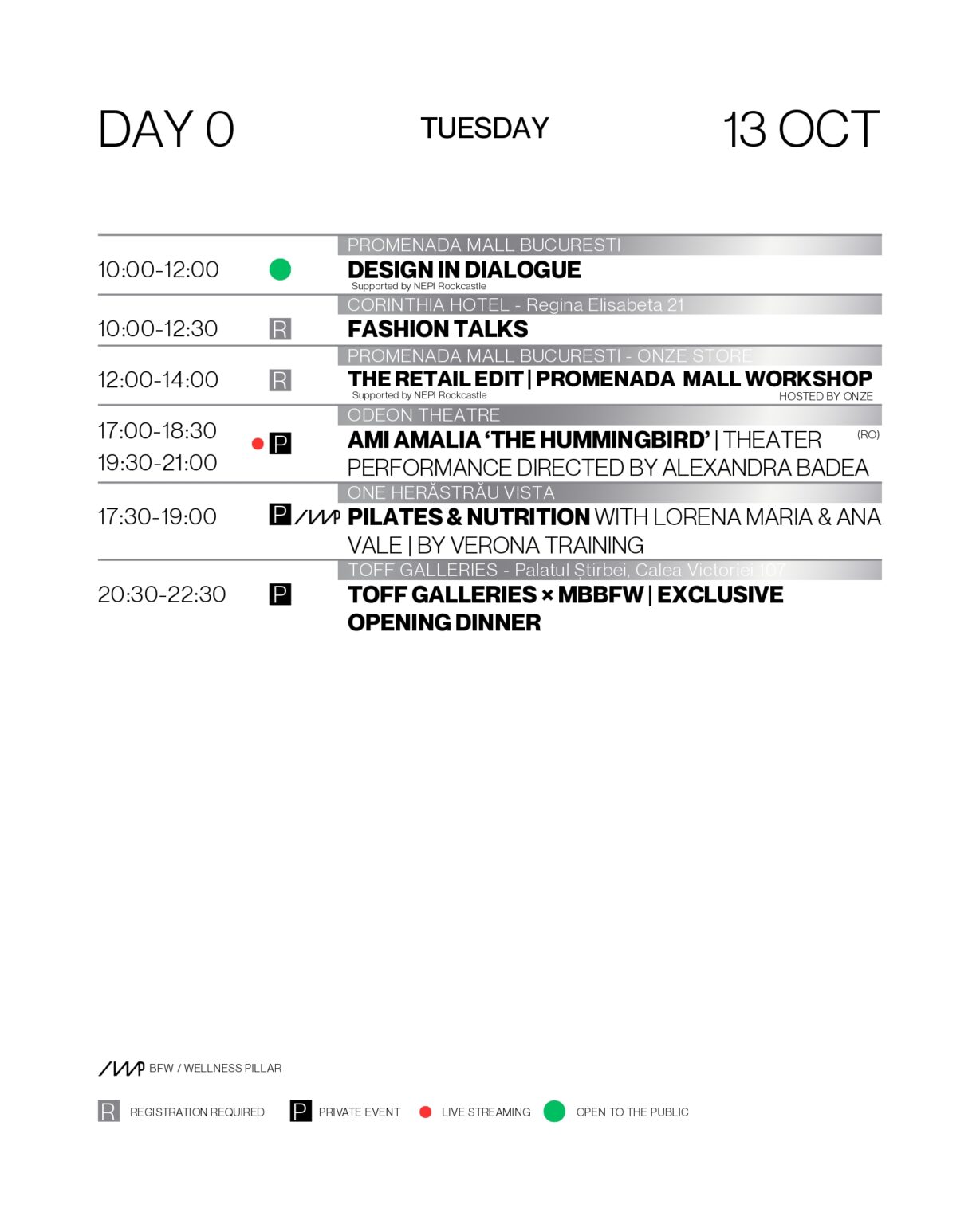 Schedule 2026 for Mercedes-Benz Bucharest Fashion Week 2026