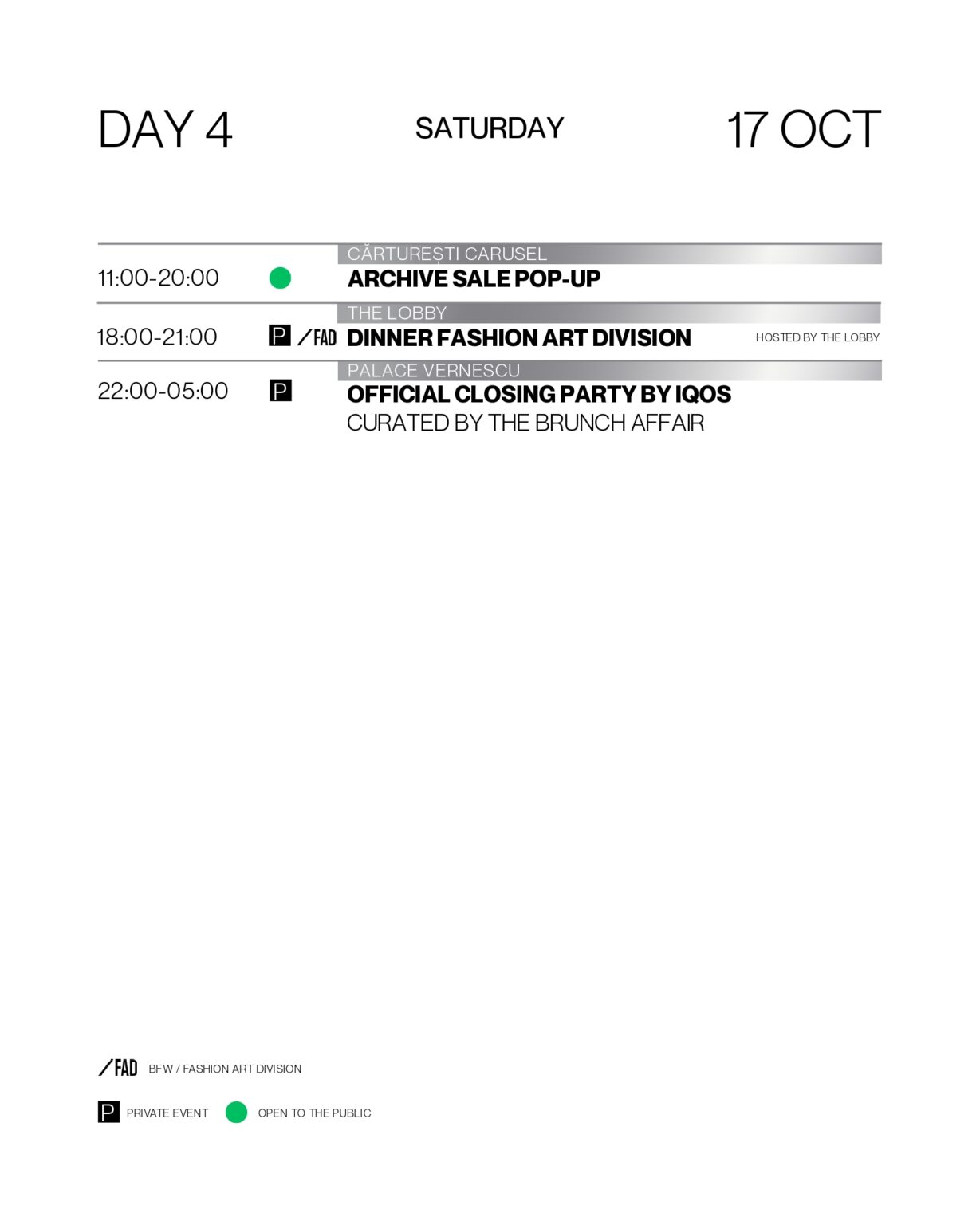 Schedule 2026 for Mercedes-Benz Bucharest Fashion Week 2026